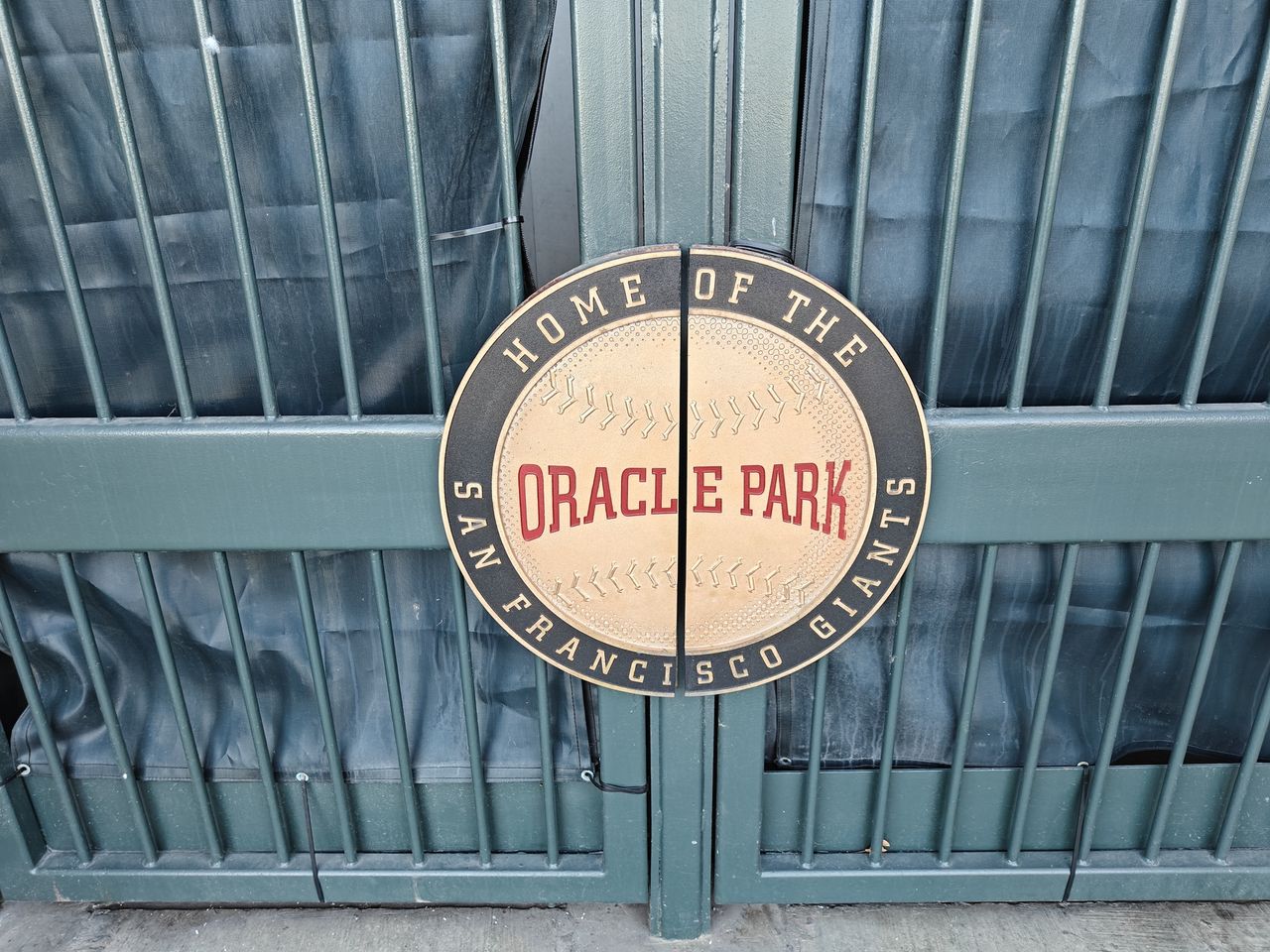 Oracle Park gate shot by OnePlus 13R