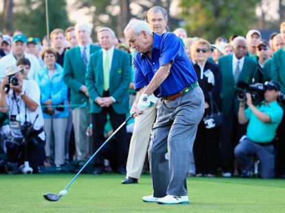 Arnold Palmer has retired as an honorary starter at the US Masters