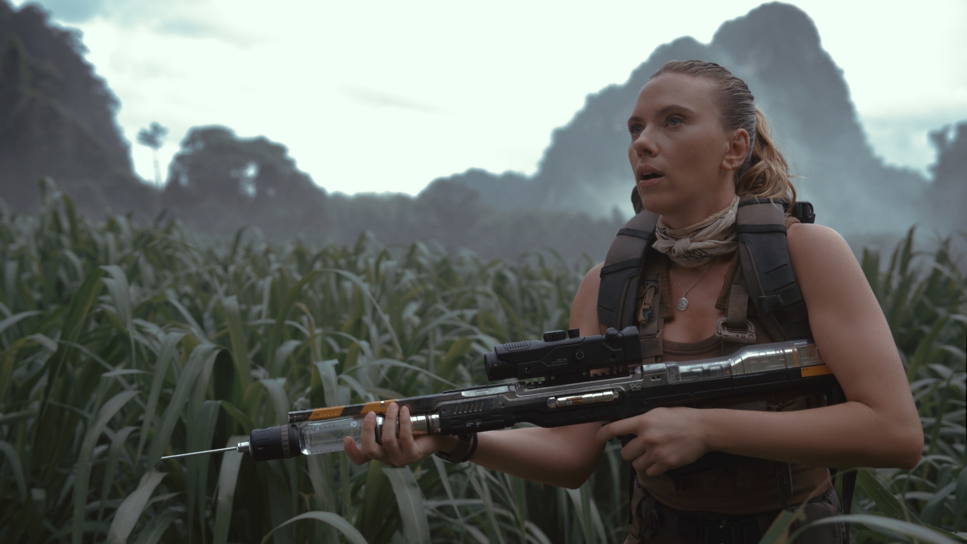Scarlett Johansson as Zora Bennett in Jurassic World Rebirth