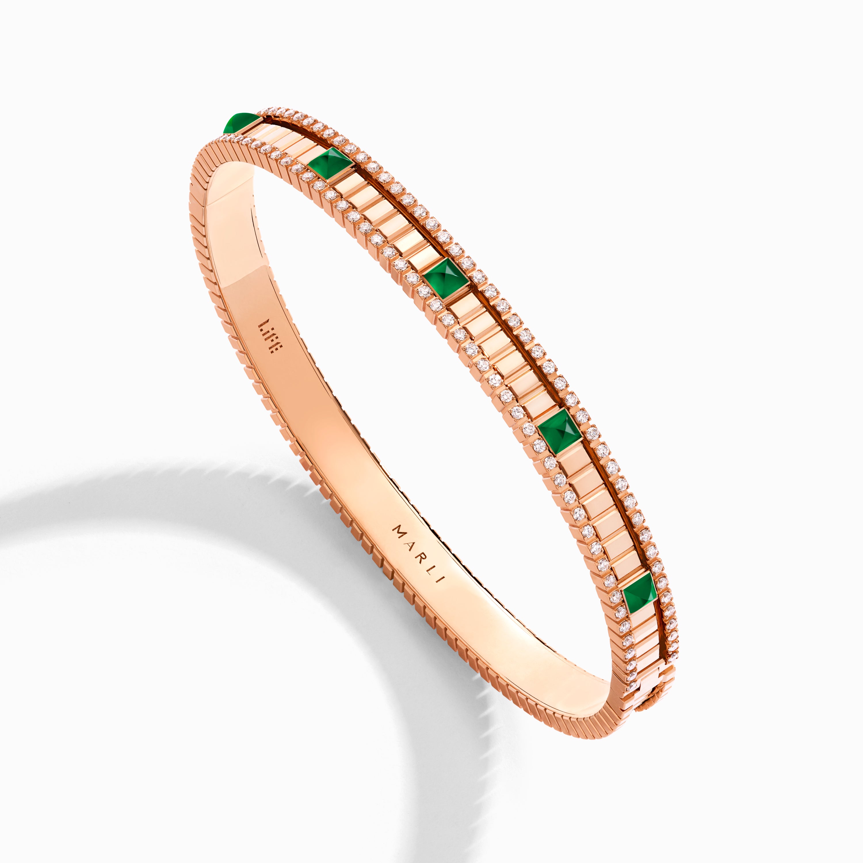 Life Diamond Hinged Bangle