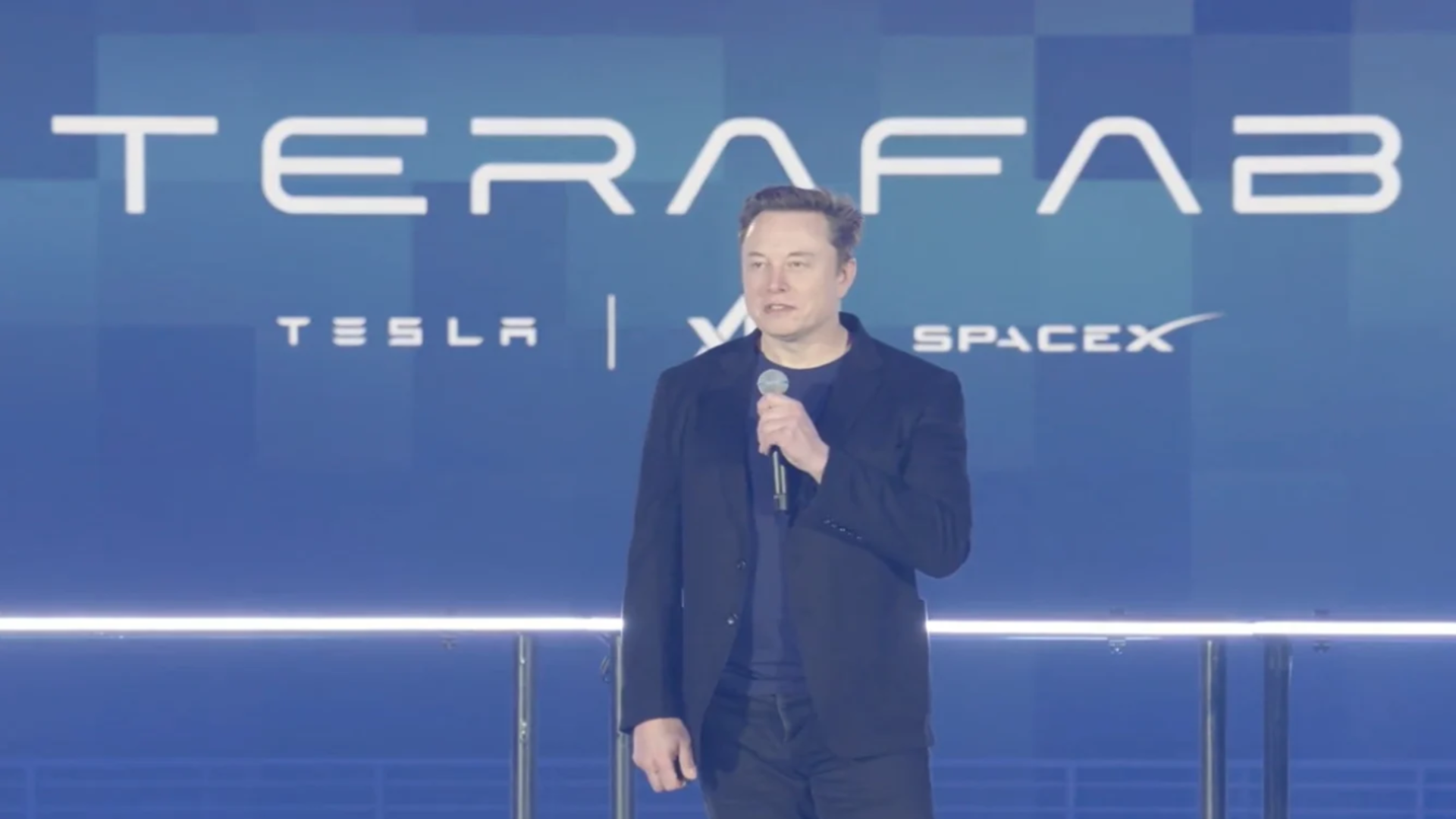 Elon Musk speaking on Terafab