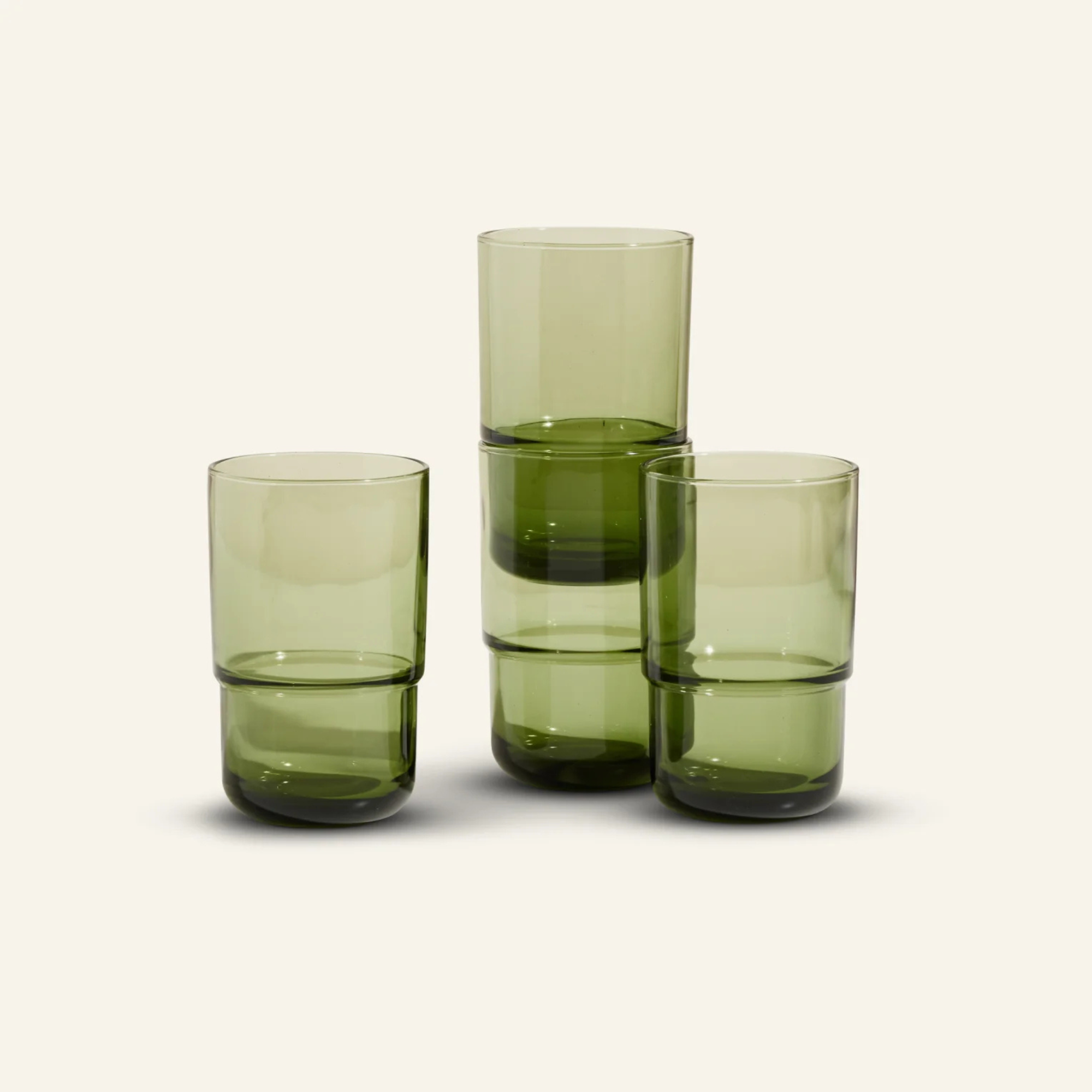 Our Place, Tall Day & Night Drinks Glasses Set of 4