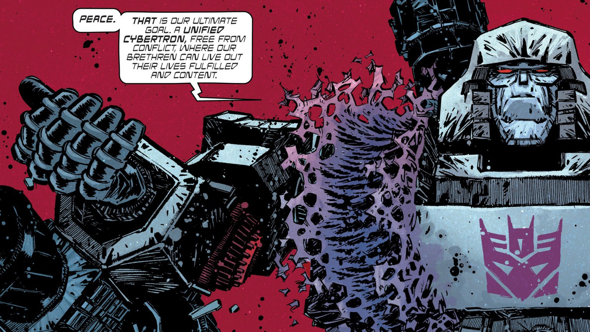 Transformers panel from Image Comics series