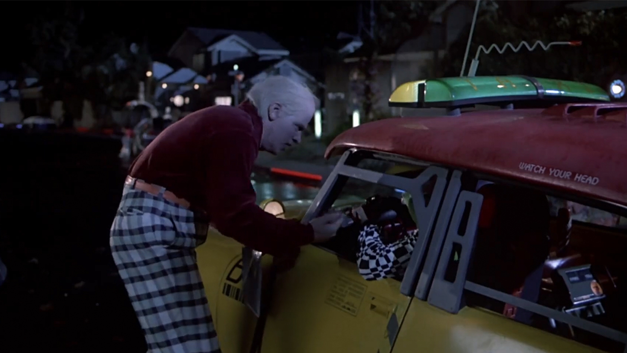 Biff paying for a cab in Back To The Future Part II