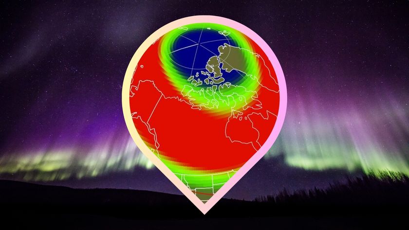 graphic detailing which 17 us states the northern lights might be visible from tonight.