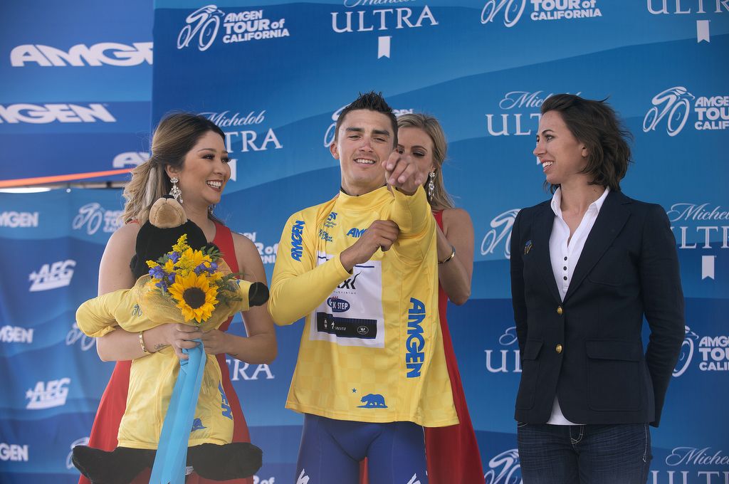 Julian Alaphilippe (Etixx Quickstep) pulls on yellow after stage 5