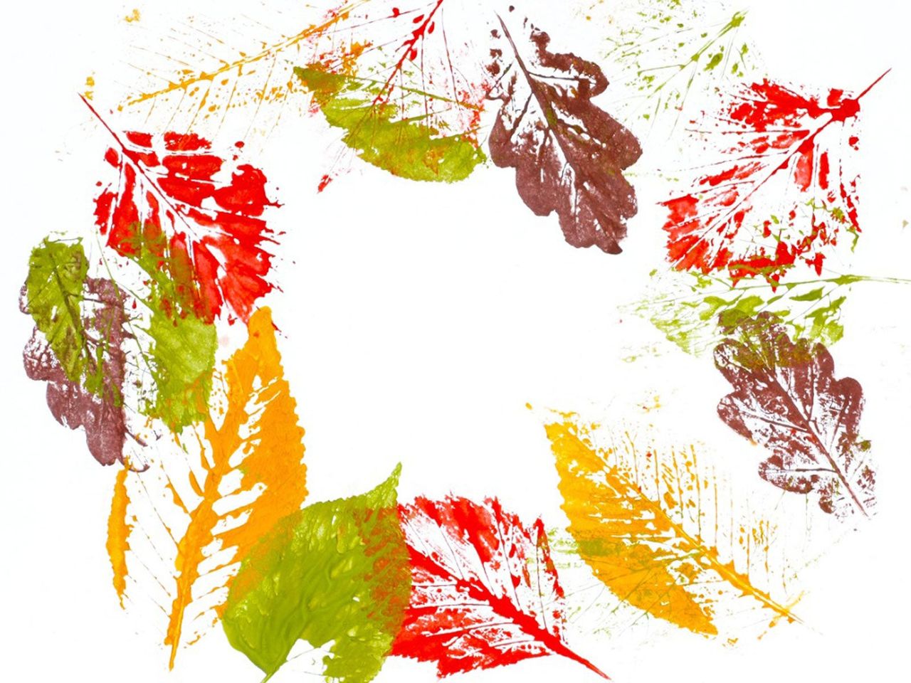 Colorful Prints Of Leaves