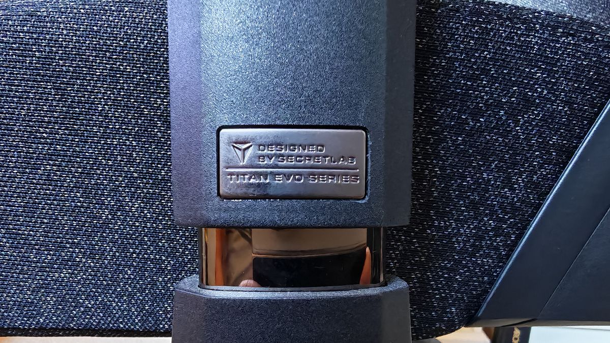 A selection of photos of the Titan Evo office gaming chair.