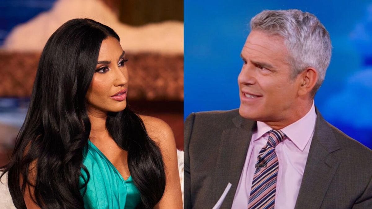 Andy Cohen and Monica Garcia side by side 