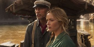 Dwayne Johnson and Emily Blunt in Jungle Cruise