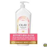 Olay Effortless Glow Hydrating Body Lotion | With Notes of Rose Water