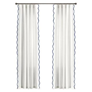 Scallop edged curtains