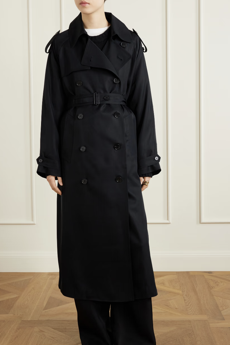 The Frankie Shop, Veyron double-breasted belted twill trench coat