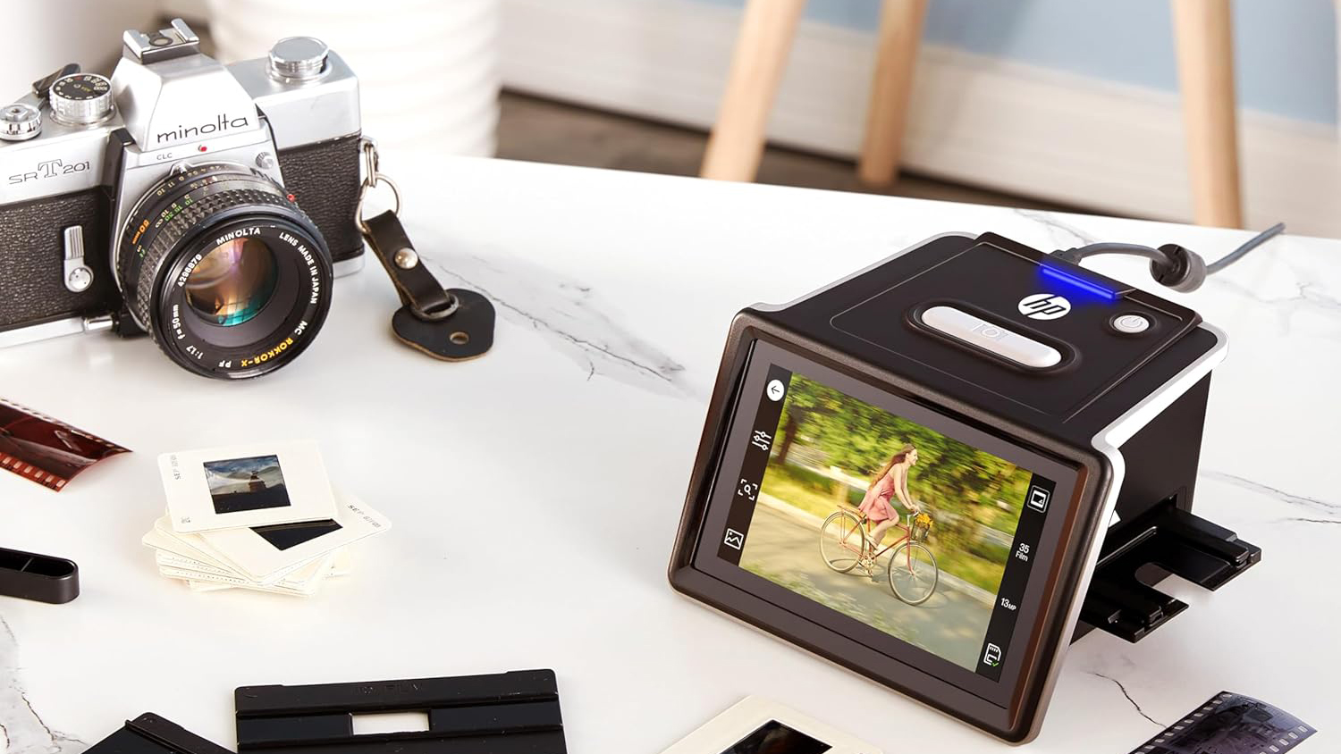 HP FilmScan 5” Touch Screen Film Scanner