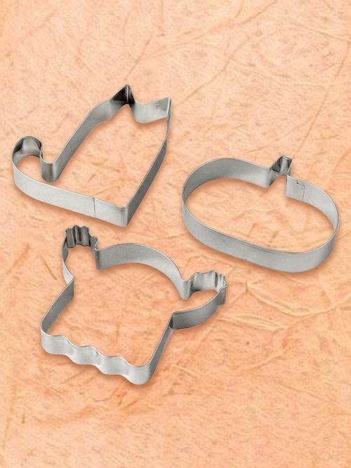 Kustfyr Cookie Cutter, Set of 3 - Stainless Steel
