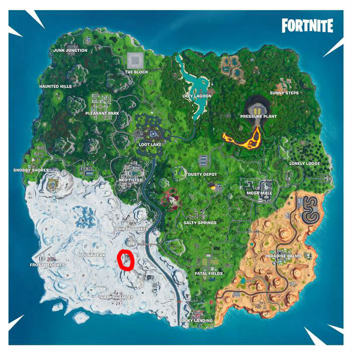 Where to find Fortnites bat statue aboveground pool and seat for giants