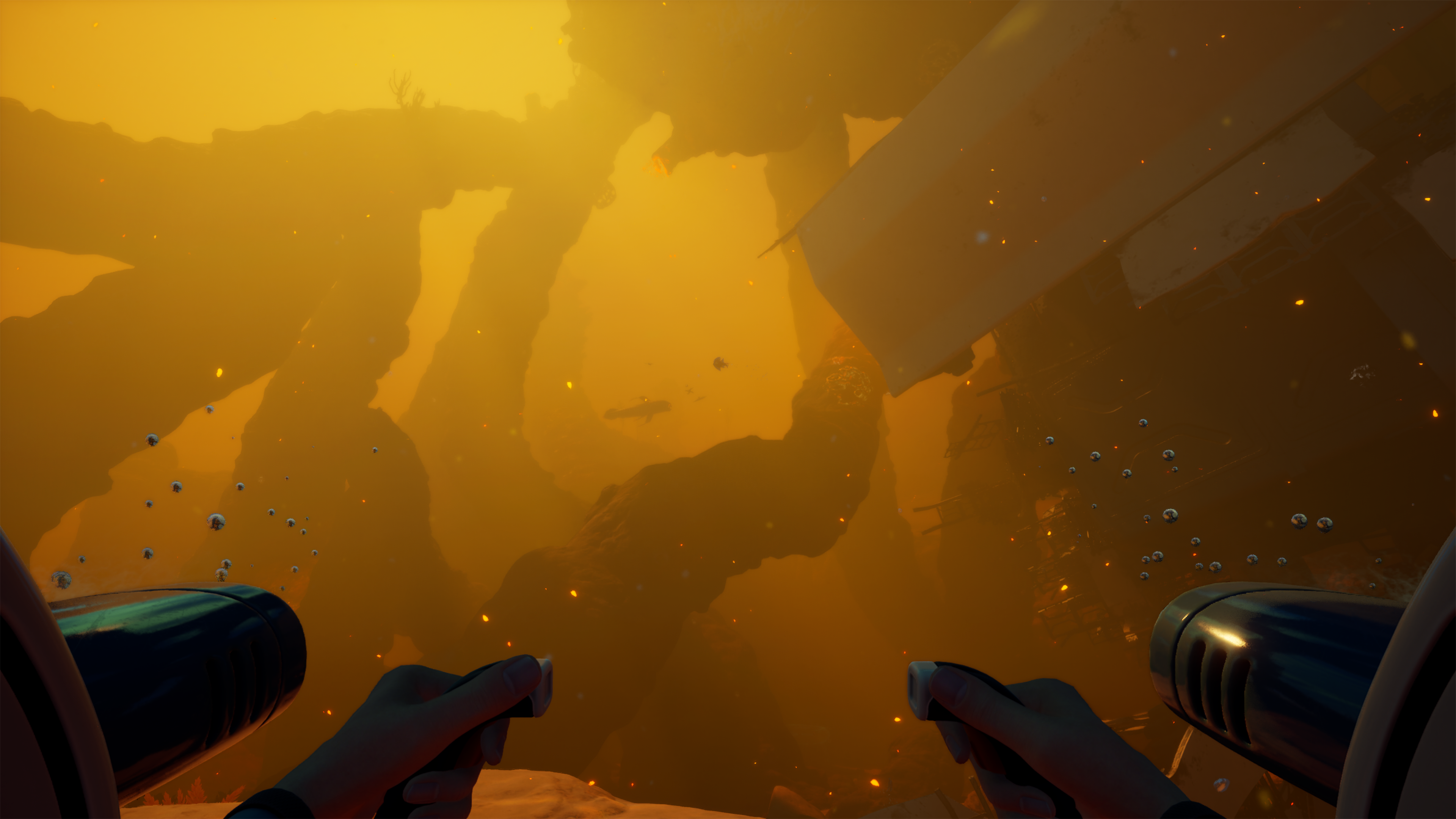 Screens from sea exploration game Subnautica 2