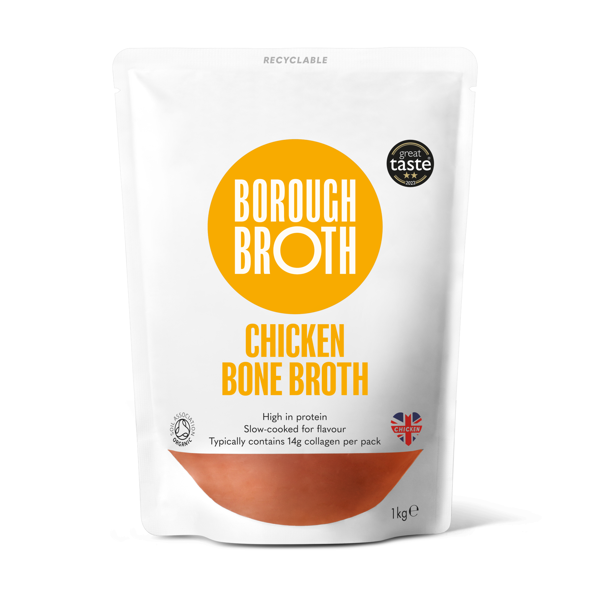1kg Free-Range Organic Chicken Bone Broth