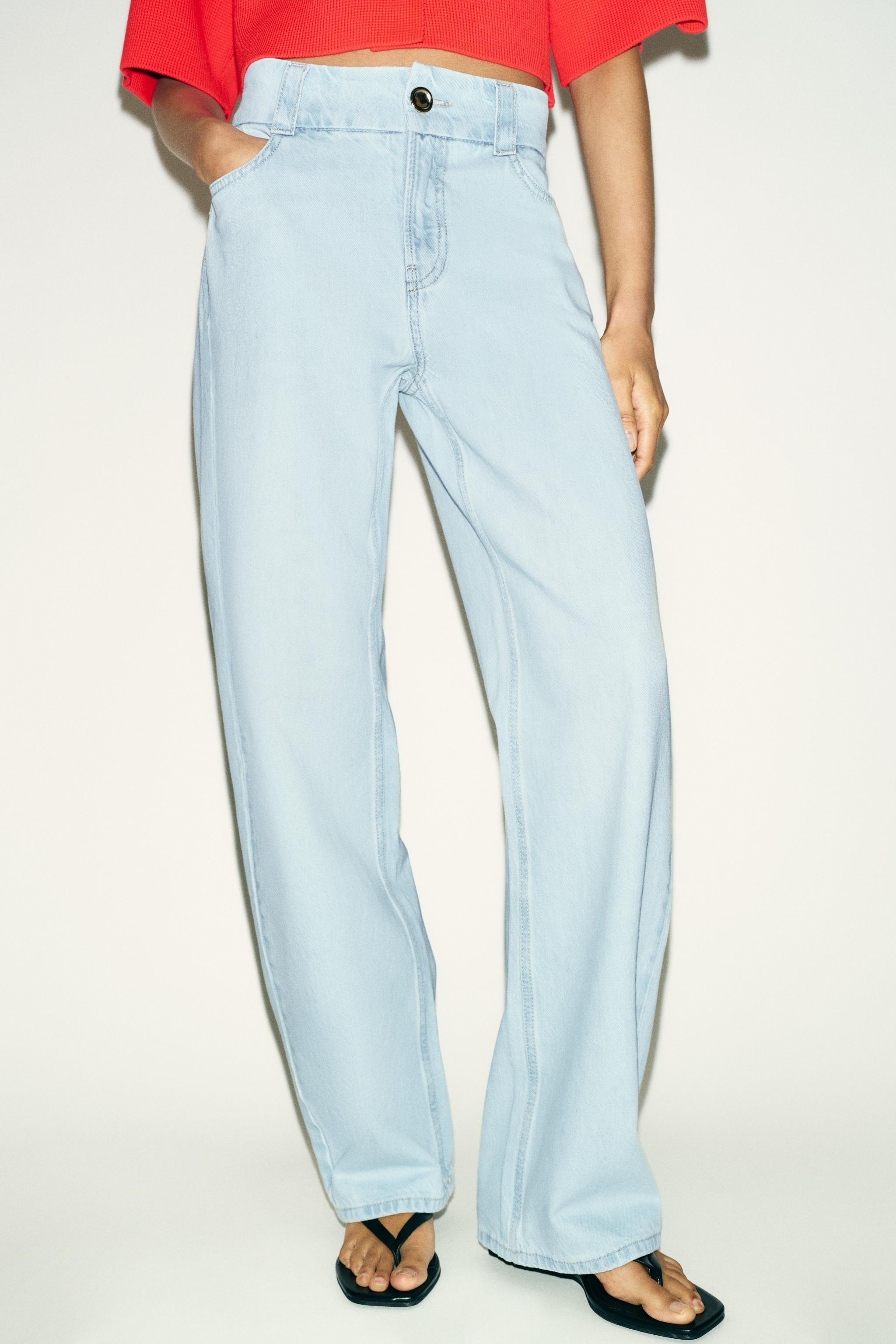 Z1975 High Waist Wide Waist Straight Jeans