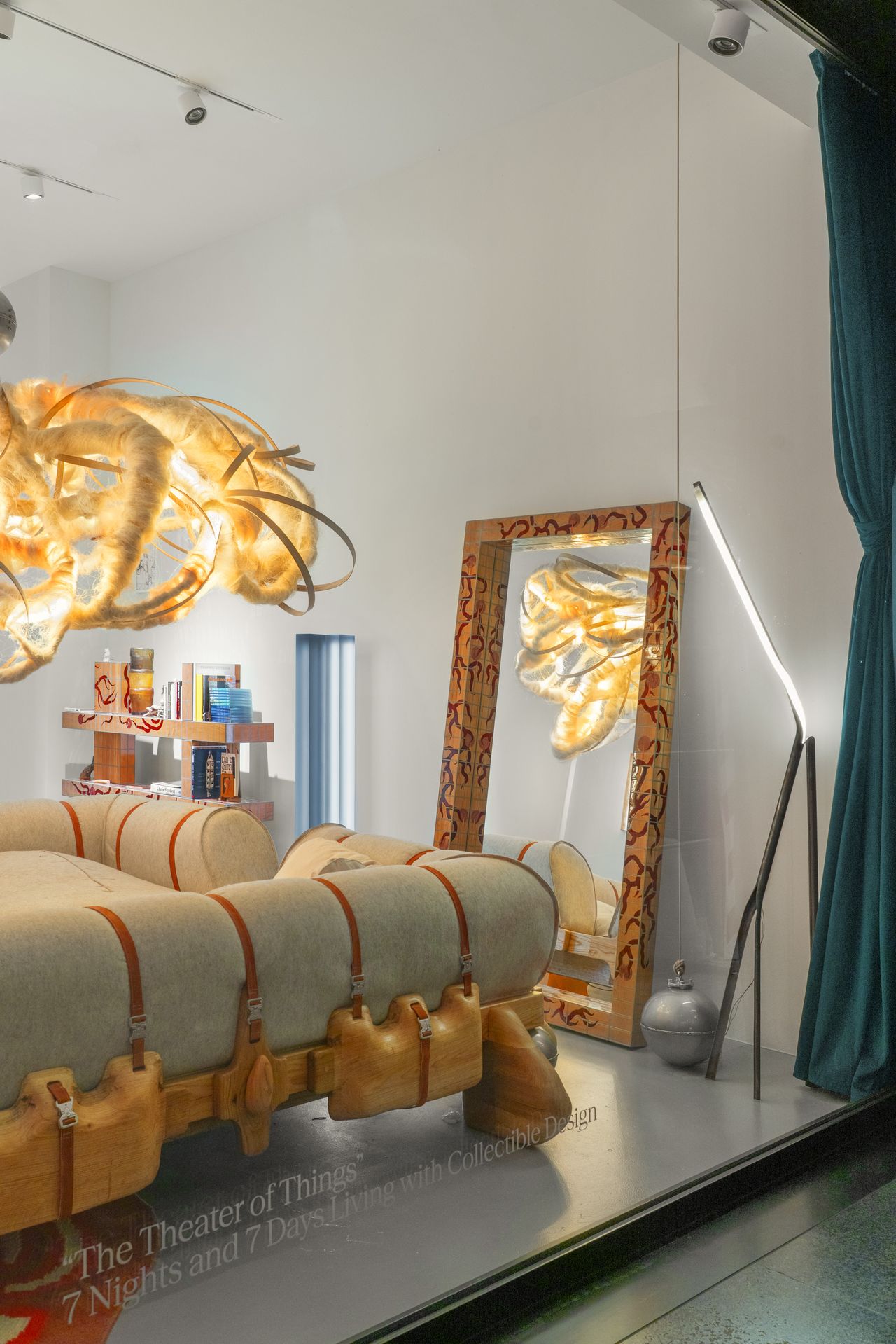 collectible furniture installed in a gallery space