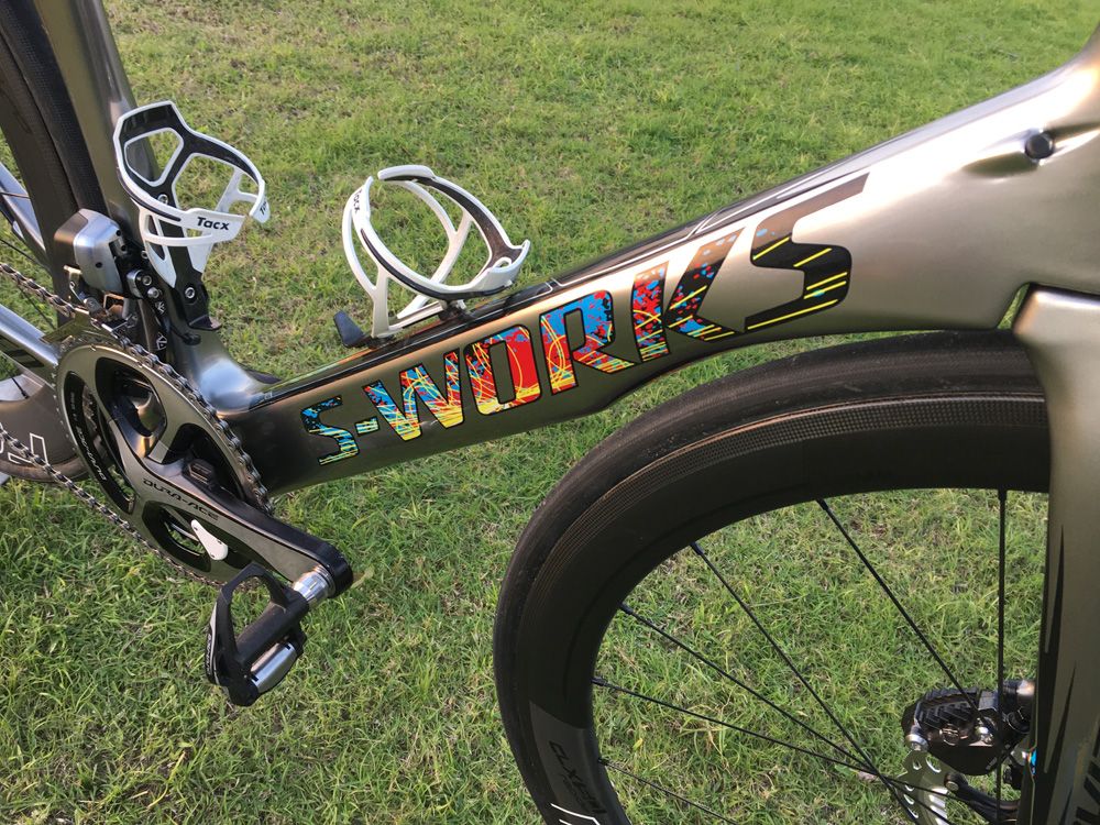 Close up of the CERN-inspired down tube
