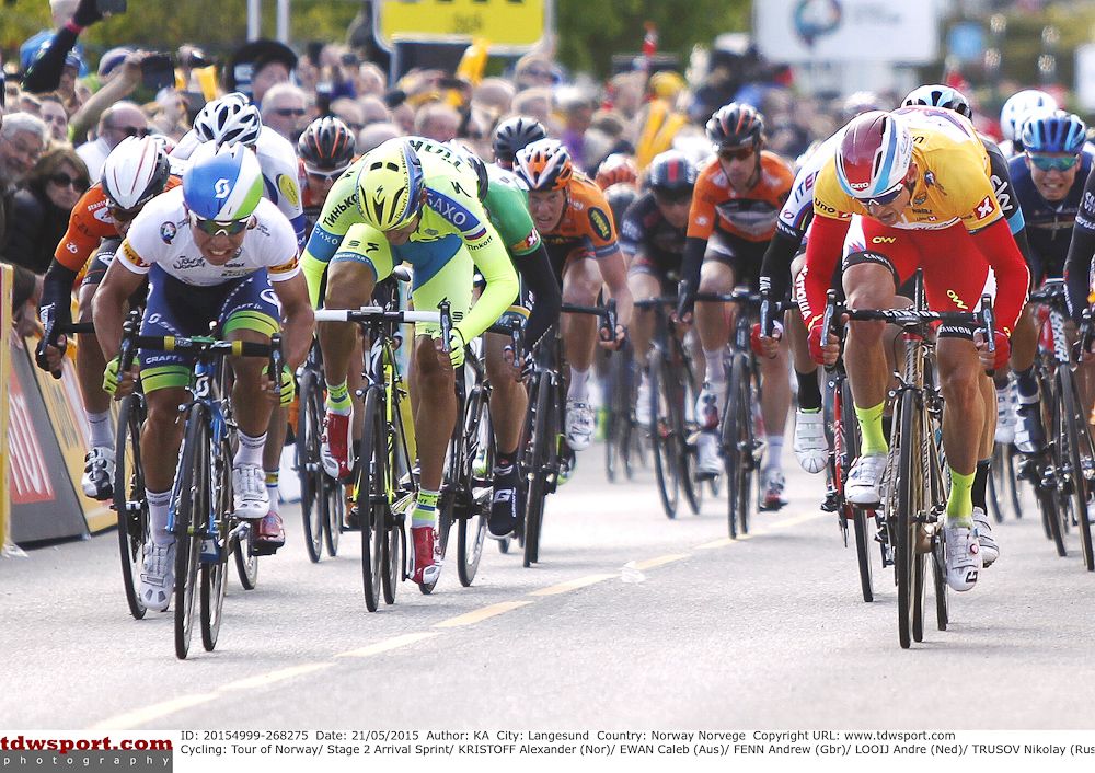 Alexander Kristoff wins stage 2 of the Tour of Norway.