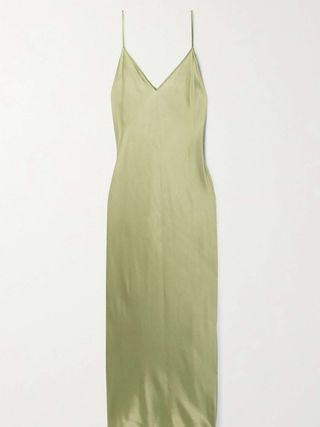 Clea Silk-Satin Midi Dress