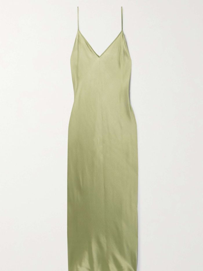 Clea Silk-Satin Midi Dress