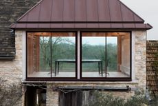 Image of Richard Parrs Cotswolds studio, a converted 19th century converted agricultural barn