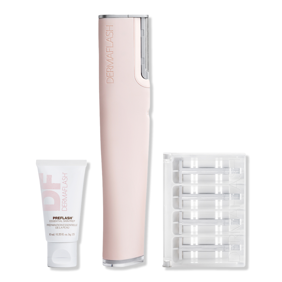 DERMAFLASH, Luxe+ Advanced Sonic Dermaplaning + Peach Fuzz Removal - Blush