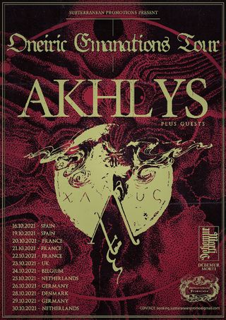Akhlys tour poster 2021