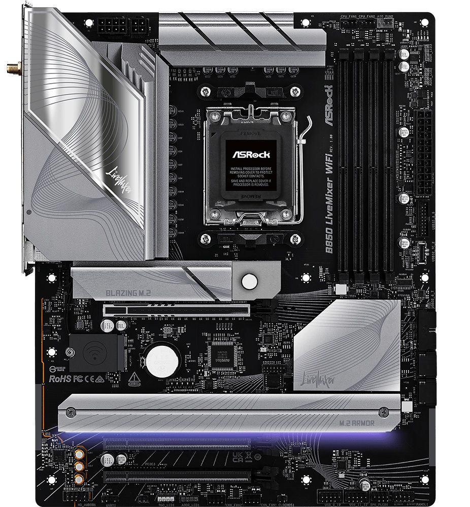 ASRock B850 Livemixer WiFi motherboard review: a budget playground