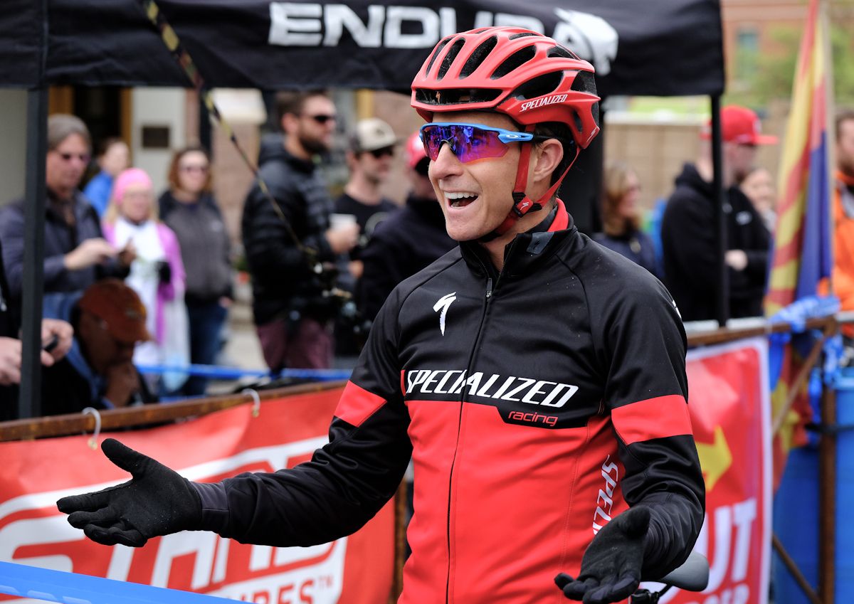 Howard Grotts (Specialized) winning the 2016 edition of the Whiskey Off-Road
