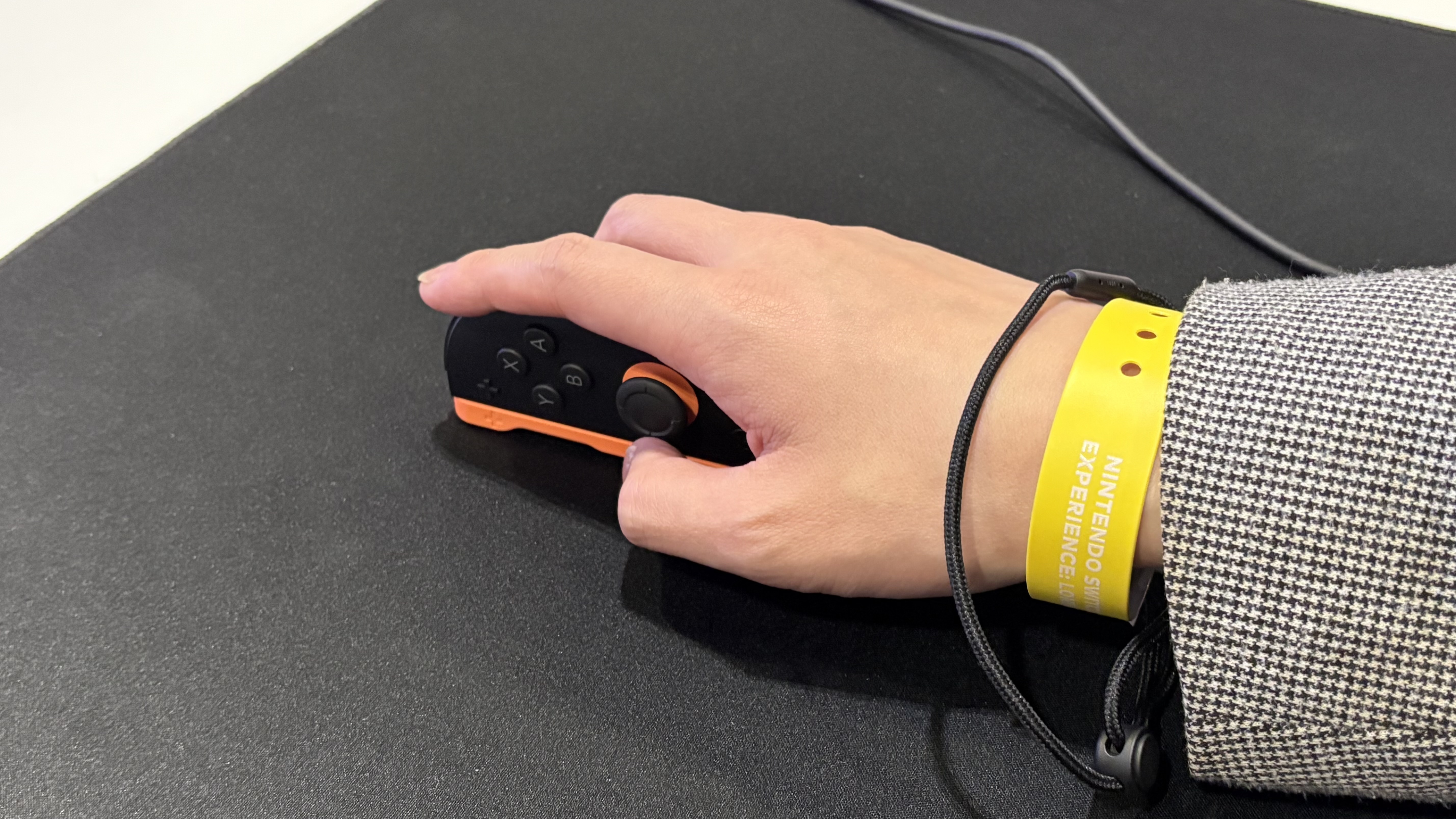 Nintendo Switch 2 mouse controls; hands use the new Switch 2 controllers