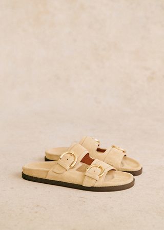 Lenny Low Mules - Sandstone - Bovine Leather - Sézane