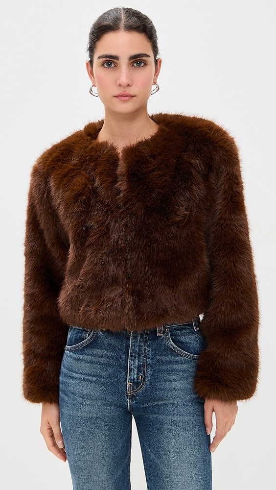 Blanknyc Gala Affair Faux Fur Jacket