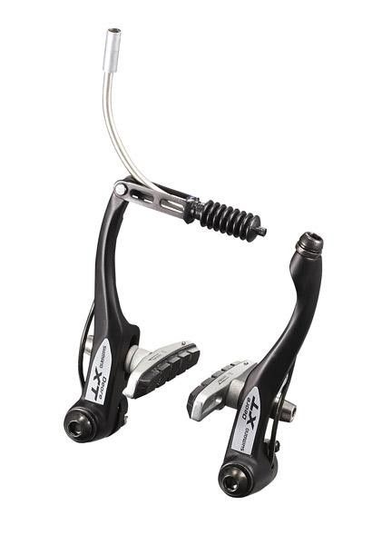 New linear pull brakes lose the cool Parallel Push feature but gain single-pivot durability. Unfortunately, though, we have a feeling these aren't all that different from those offered in the Deore group.