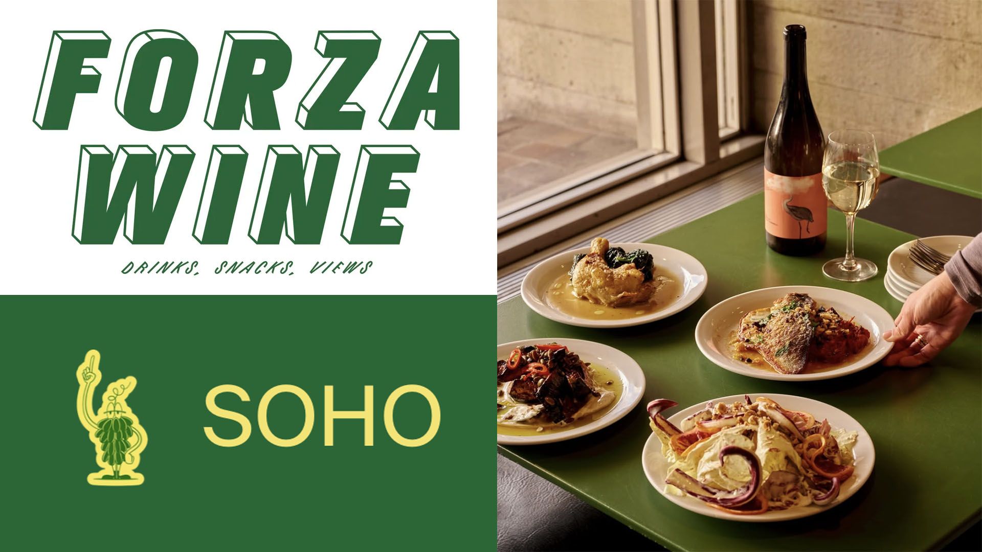 Forza Wine Soho opens later this month — and ordering the whole menu is encouraged