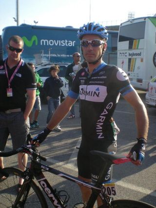 Christope Le Mevel at start of stage 4 of the Giro D'Italia.