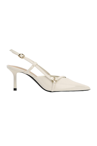 Zara Patent Finish Slingback Heels