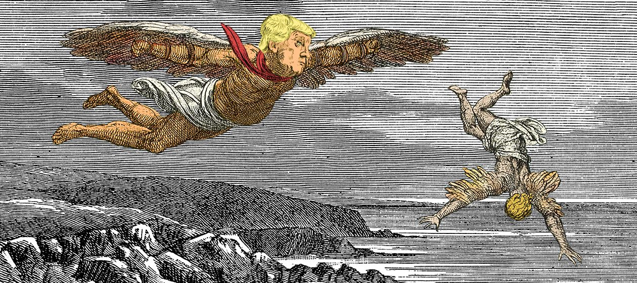 President Trump as Daedalus.