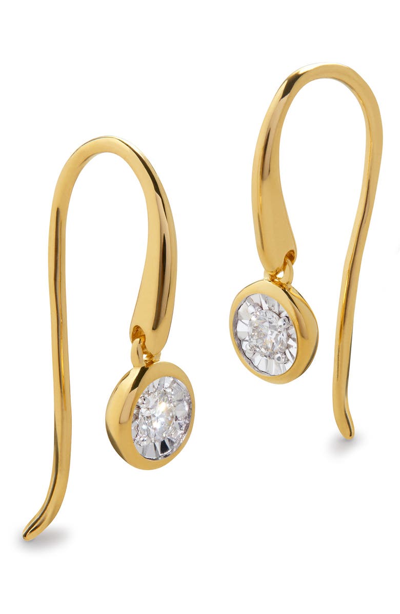 Lab Grown Diamond Solitaire Drop Earrings