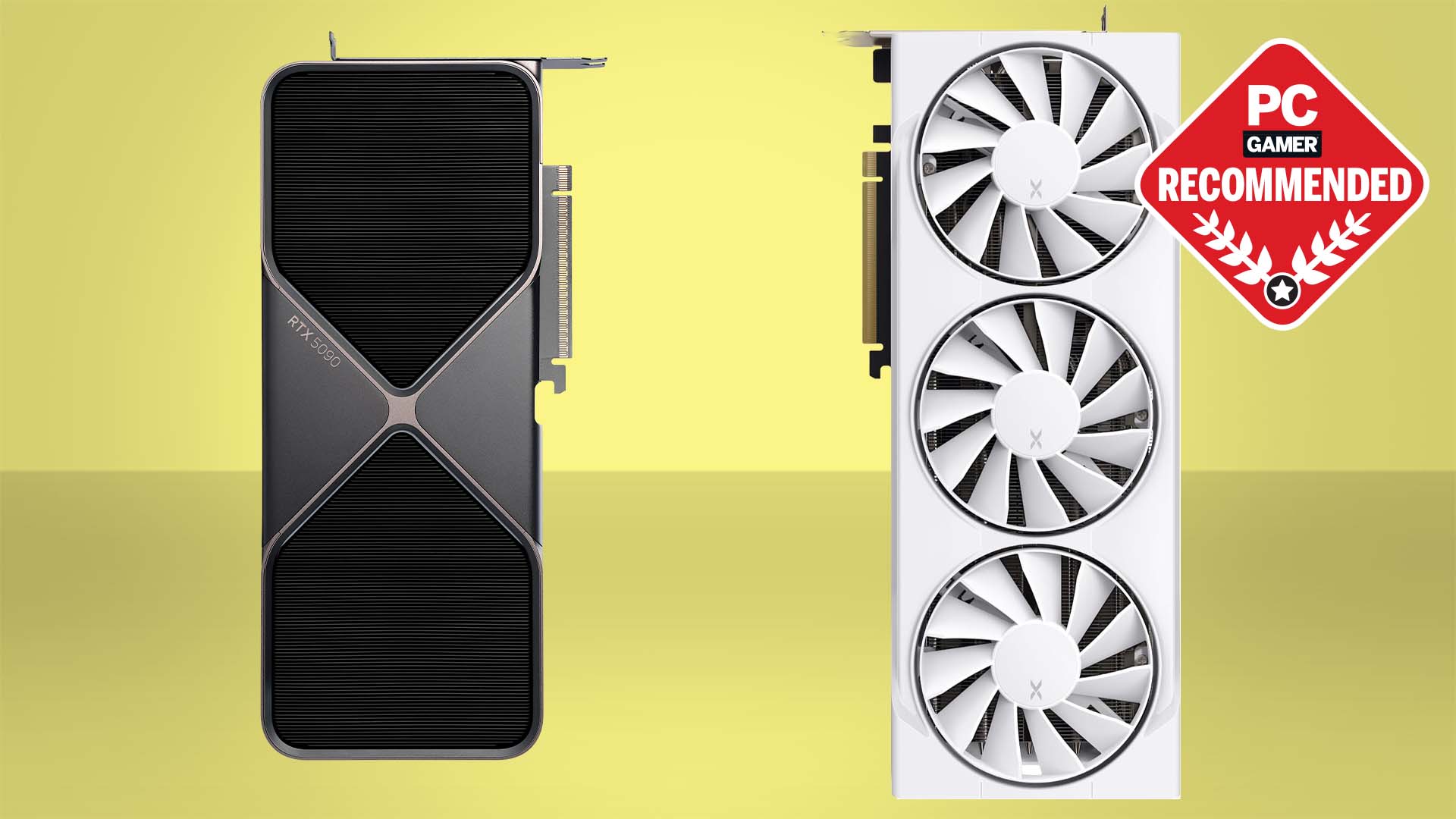 Nvidia RTX 5090 and XFX RX 9070 graphics cards