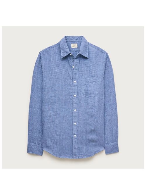 Linen Point-Collar Shirt