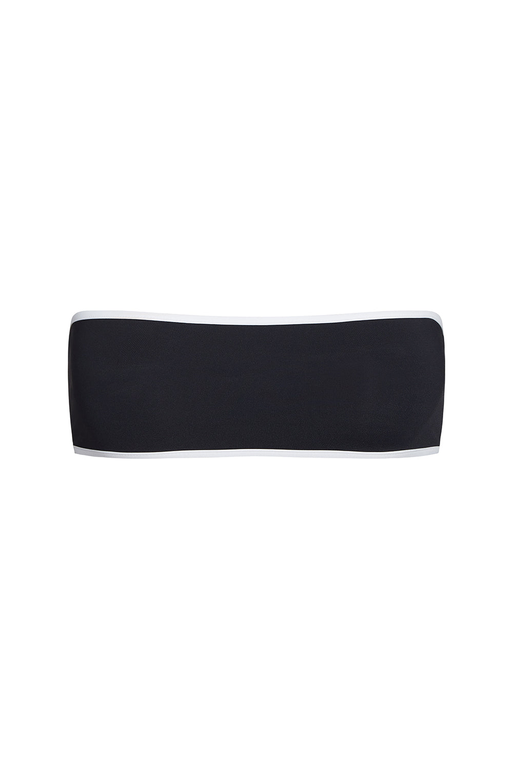 Sculpting Bando Top in Black and White Compression