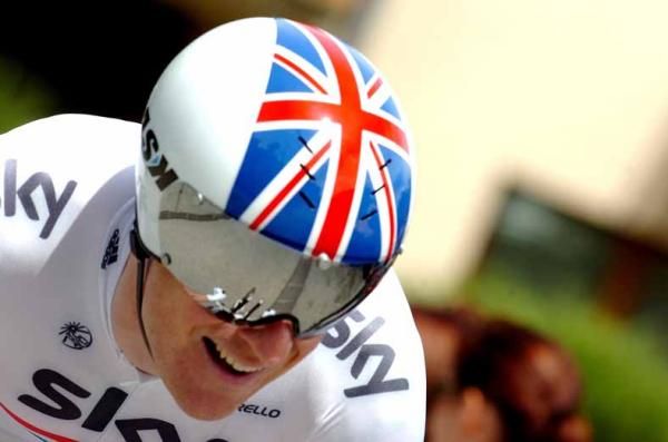 Bradley Wiggins (Sky) put in a fine time trial but missed out on the win.