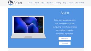 Website screenshot for Solus