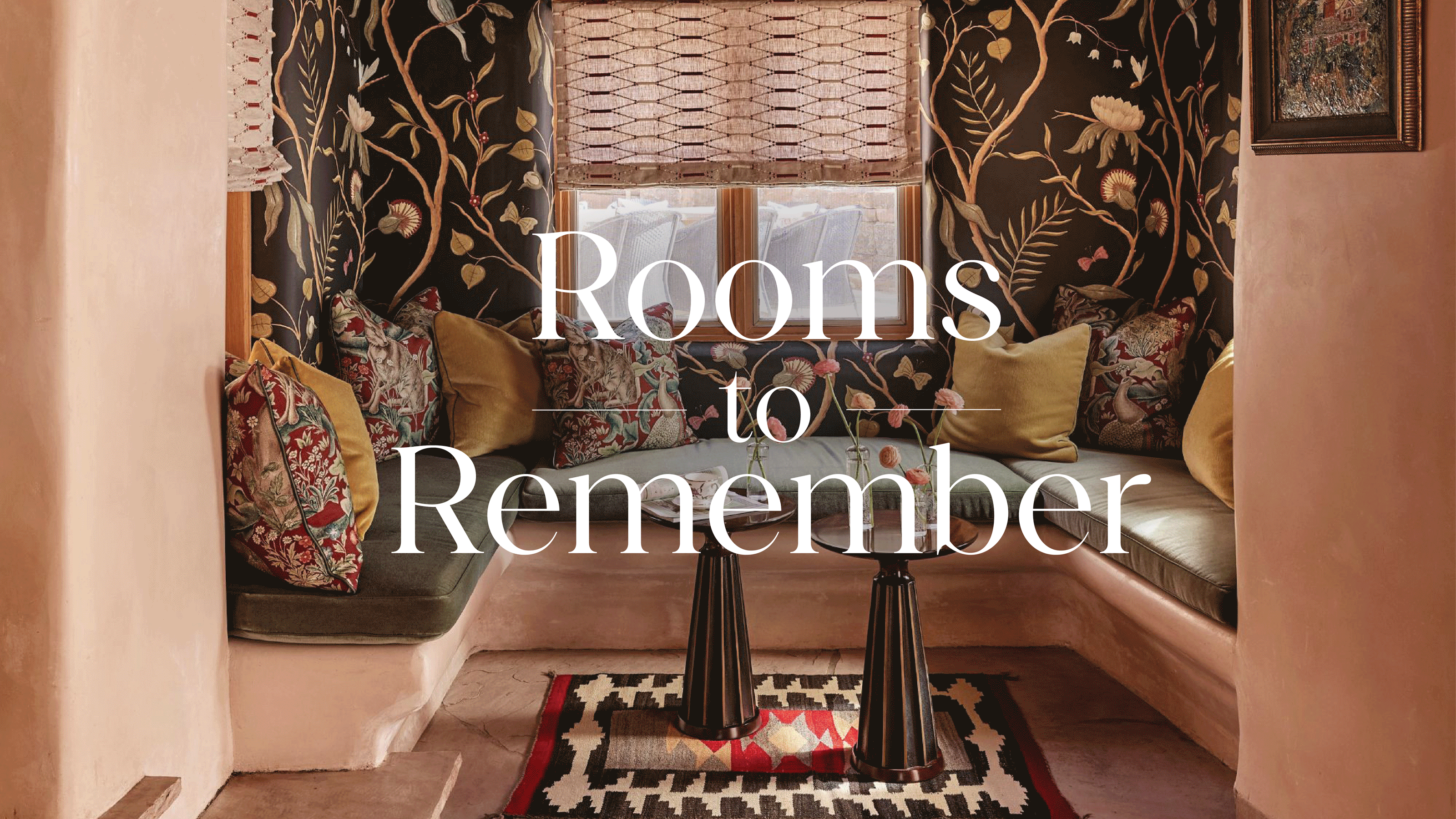A GIF of images of rooms for Homes & Gardens Rooms to Remeber awards