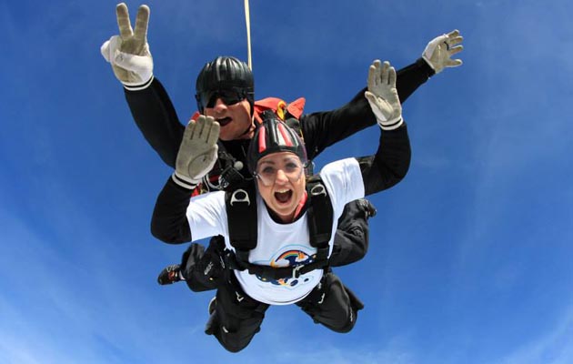 Natasha Baker skydive