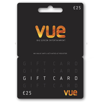 Vue cinemas: save 15% on a £25 gift card on Amazon